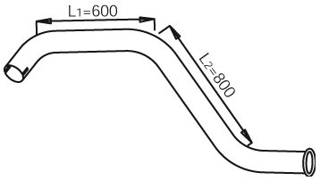 DINEX 28699 Exhaust Pipe